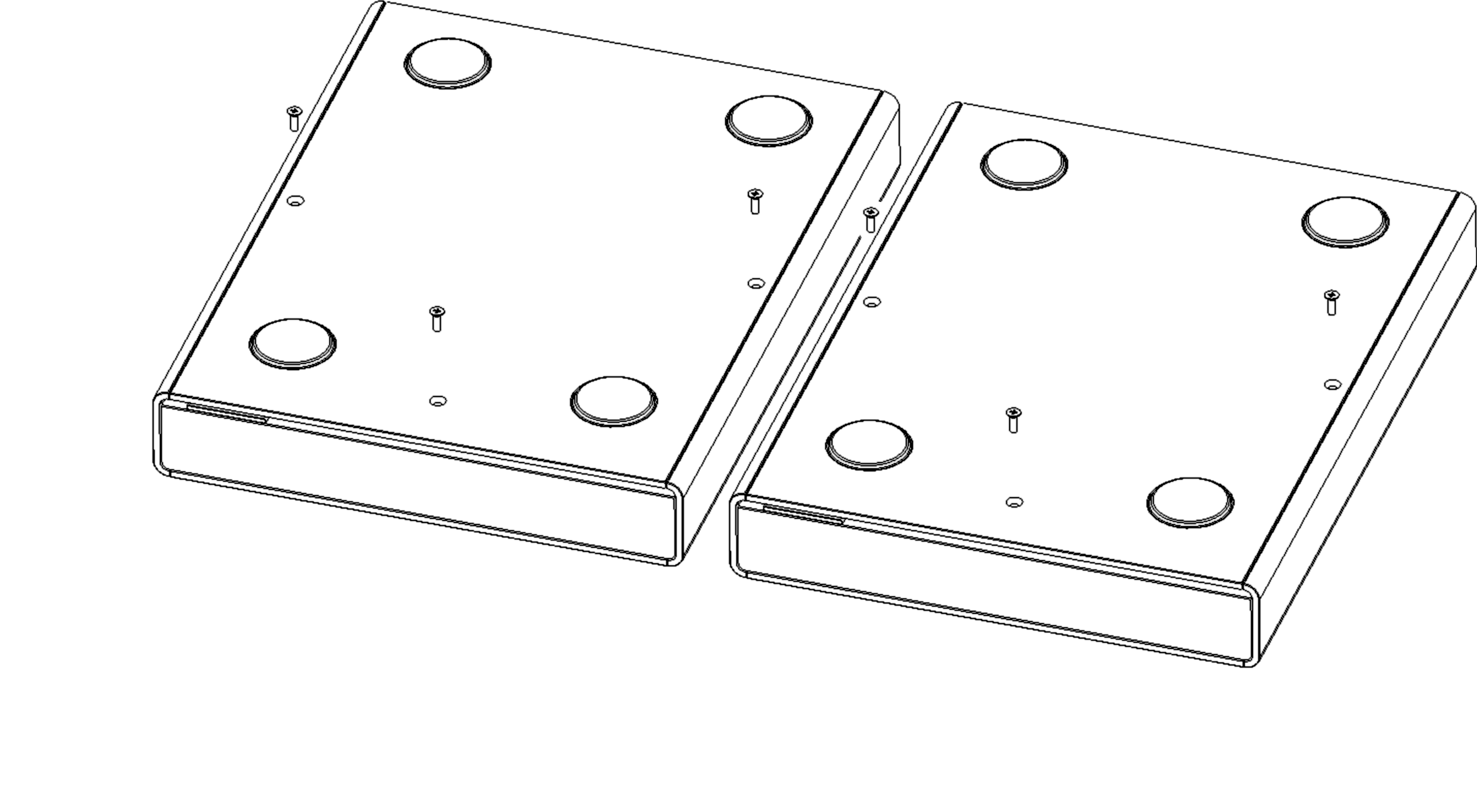 Remove 3 screws from each unit