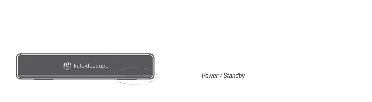 Strato V front panel button