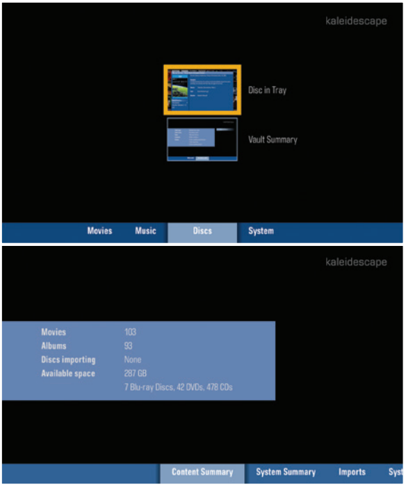 Disc in Tray / Content Summary