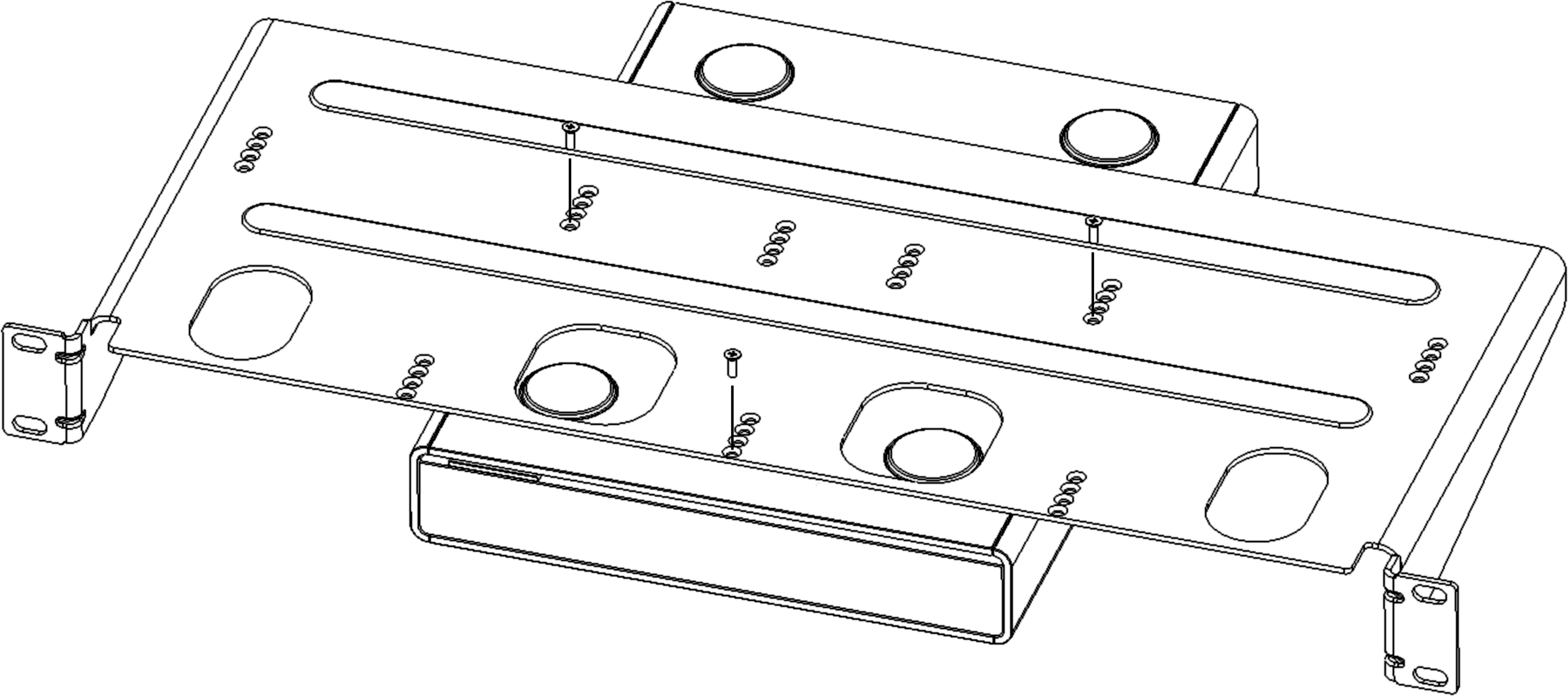 Install rack shelf