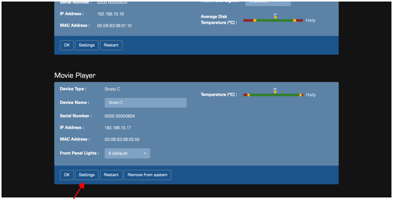 Player Settings