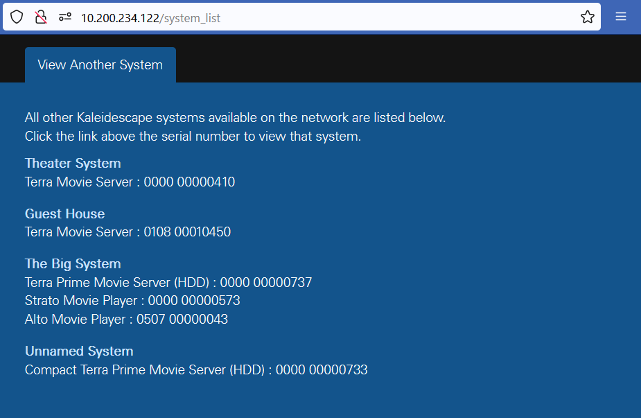 Strato BI system list