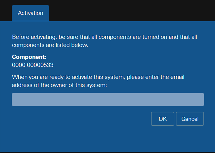 BI activation email