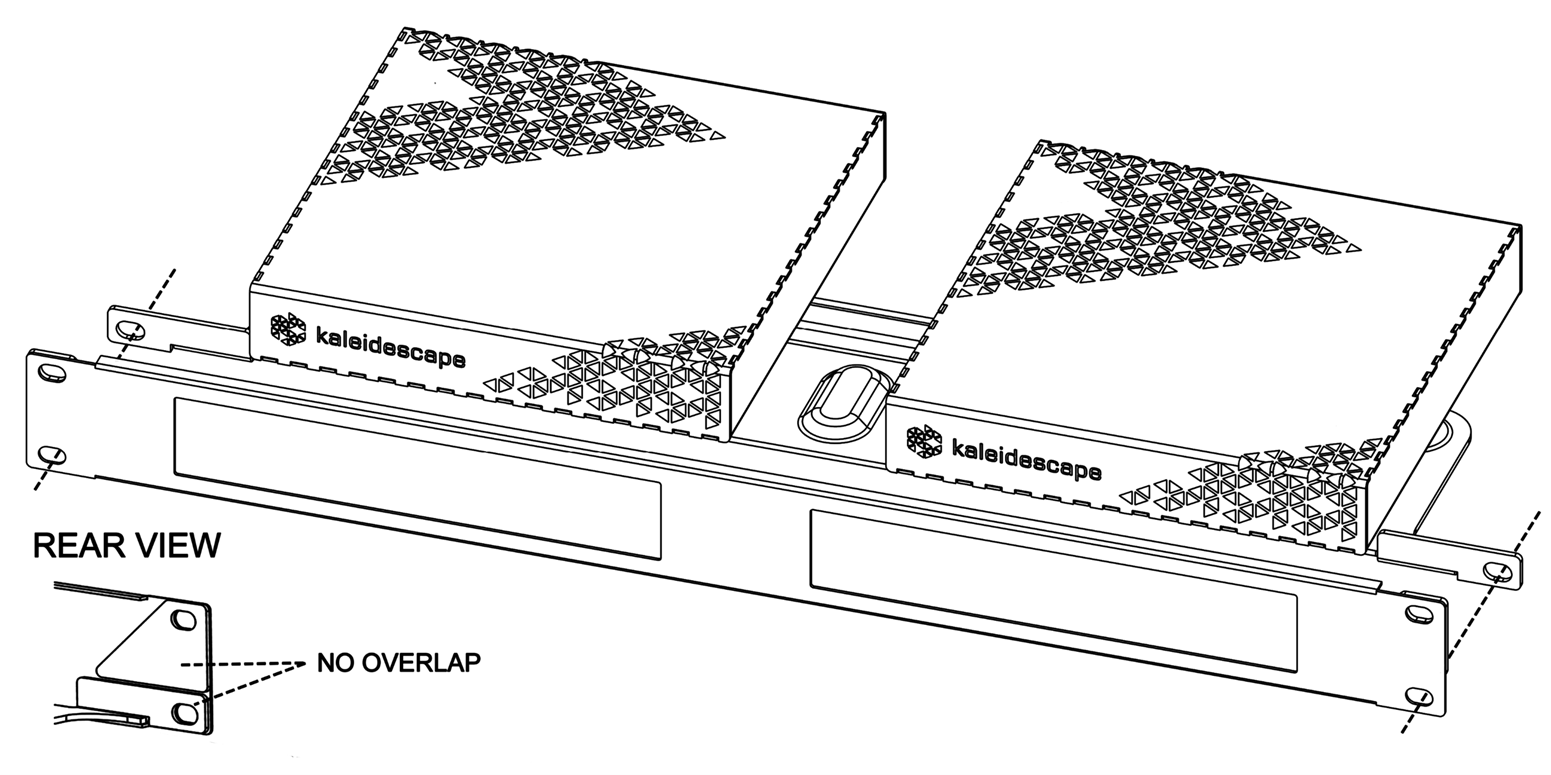 Dual unit rack install 2