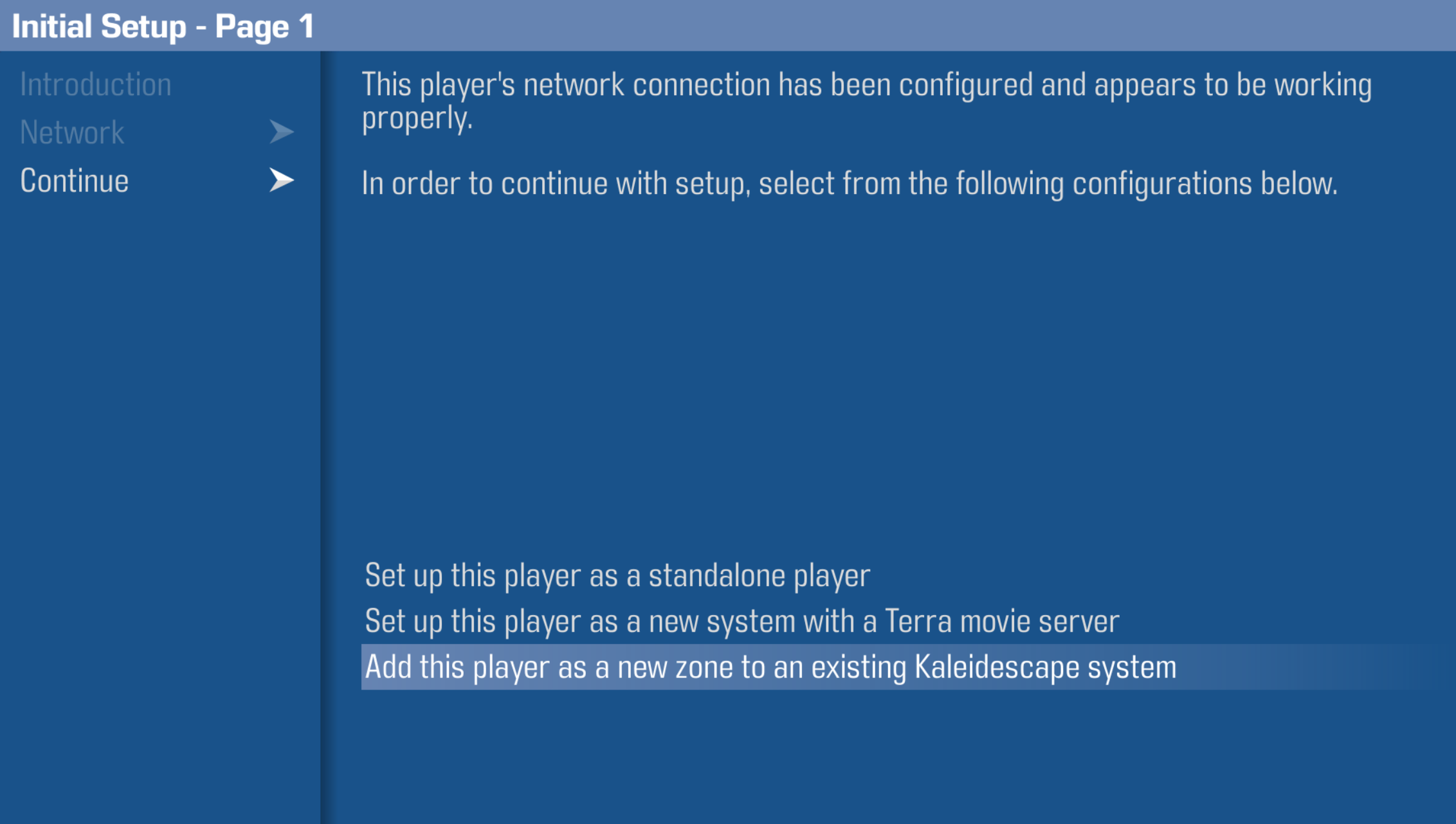 Strato Initial Setup add player as zone