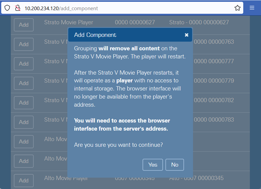 Terra BI add Strato V warning