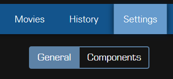 BI Settings General tabs